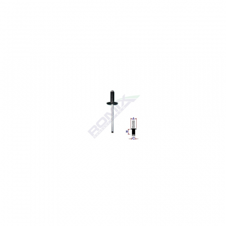 CONSUMABILE SERVICE - Popnit Universal Negru 48Mm Set 10 Buc