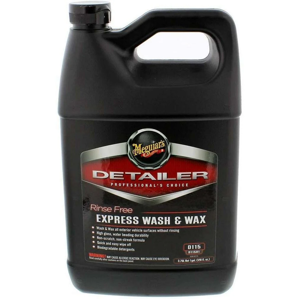 Detailing si Cosmetica - Sampon Auto Meguiar's Rinse Free Express Wash and Wax D115 - 3,78 Litri