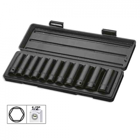 TRUSE SI SCULE DE MANA - Set 11 Tubulare De Impact Hex. De 1/2` Jbm