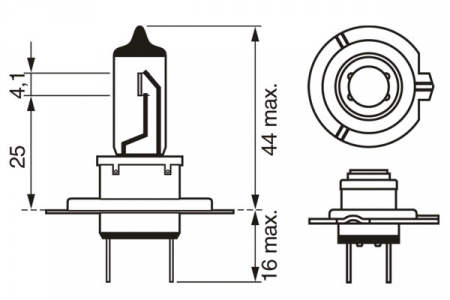 Bec H7 12V 55W Pure Light (Blister 1Buc) Bosch [4]