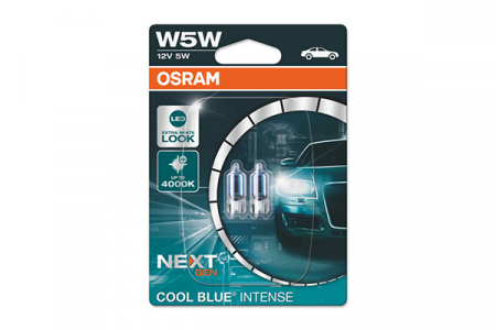 BECURI AUTO - Set 2 Becuri 12V W5W Cool Blue Intense Nextgen Blister Osram