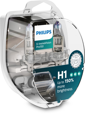 Set 2 Becuri Far H1 55W 12V X-Treme Vision Pro150 Philips [1]