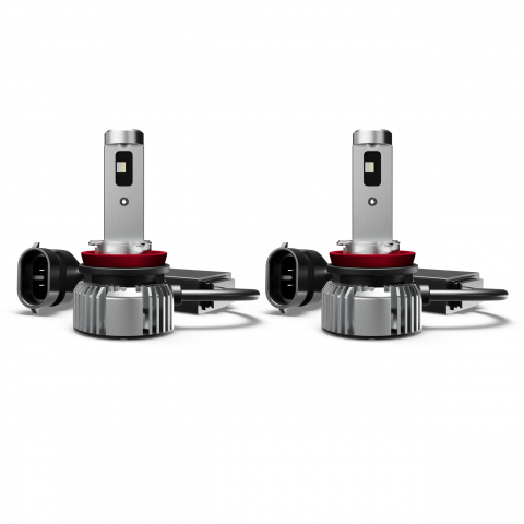 SET 2 BECURI NIGHT BREAKER LED SMART H11 +330% BLISTER OMOLOGARE RAR [1]