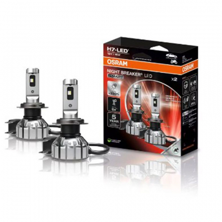 BECURI AUTO - Set 2 Becuri Night Breaker Led Smart H7 +330% Blister Omologare Rar
