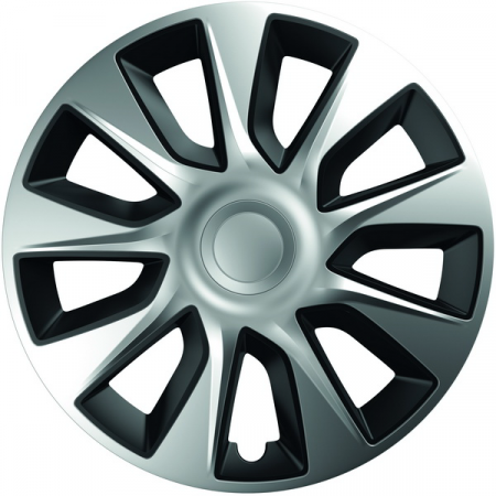 ACCESORII - Set Capace Roti 15` Silver&Black Stratos