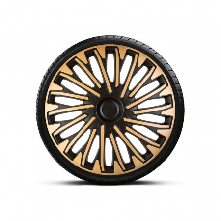 ACCESORII - Set Capace Roti 16` Galben-Negru Cu Inel Negru Soho