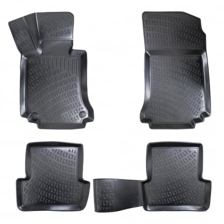 COVORASE AUTO INTERIOR - Set Covorase Auto Cauciuc Umbrella Pentru Mercedes C Class W204 2007-2014