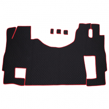 Set Covorase Piele Ecologica Truck Umbrella Pentru Mercedes Actros Euro 5 1844 Mp2 Mp3 Mp4Negru [1]