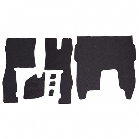 COVORASE AUTO INTERIOR - Set Covorase Piele Ecologica Truck Umbrella Pentru Scania Seria R 450-500 Euro 6 2018- Automata. Negru