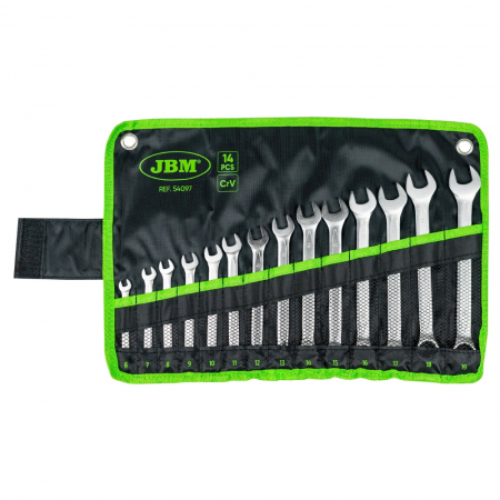 ACCESORII - Set De 14 Chei Combinate - Finisaj Crom Jbm