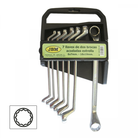 ACCESORII - Set De 7 Chei Inelare Cu Cot Jbm