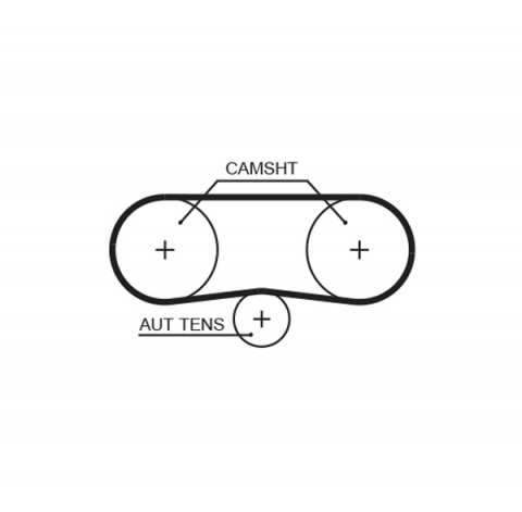 Kit distributie 2 curele si 3 role GATES K045565XS [2]