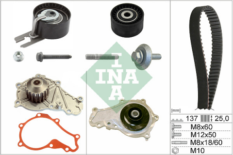 Piese auto - Set distributie + pompa de apa INA 530037530