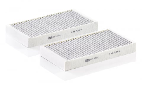 Set filtre habitaclu cu carbon activ Mann-Filter CUK2723-2 [1]