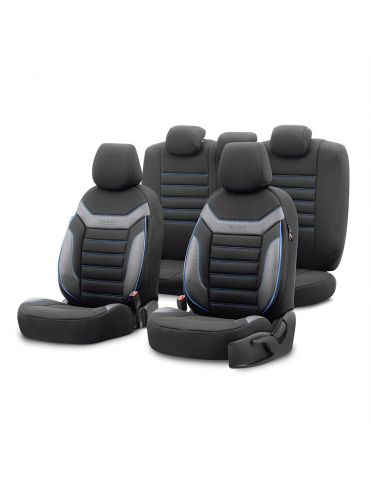 HUSE AUTO - Set huse scaun Individual ALBASTRU