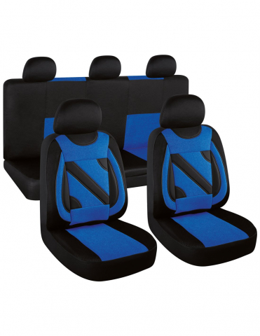 HUSE AUTO - Set Huse Scaun Nero Albastru