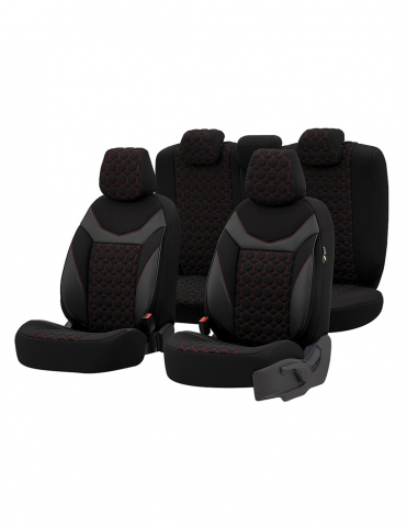 HUSE AUTO - Set huse scaun Sapphire ROSU