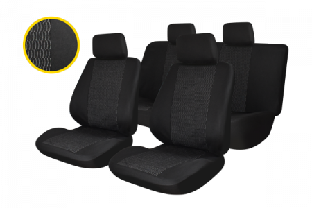 HUSE AUTO - Set Huse Scaun Traffic - Negru 007
