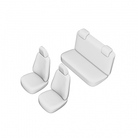 Set Huse Scaun Umbrella Pentru Opel Corsa 2015- Cu Tetiere Spate In Forma De L [4]