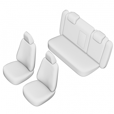 ACCESORII - Set Huse Scaun Umbrella Pentru Skoda Octavia Ii Facelift 2010-2012 (Bancheta Fractionata) Tip 2 Cu Tetiere Spate In Forma De L