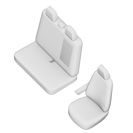 Set Huse Scaun Umbrella Pentru Volkswagen Crafter (2+1) 2007-2014 [4]