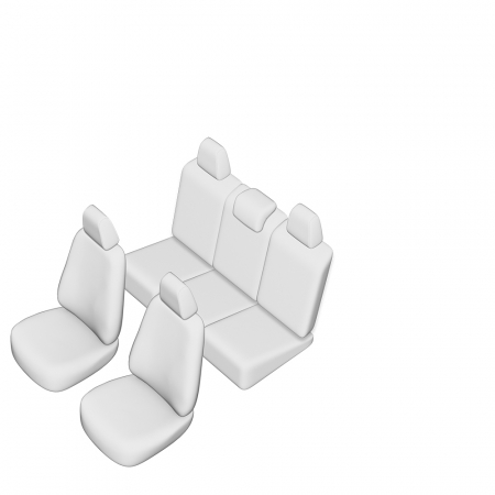 Set Huse Scaun Umbrella Pentru Vw Touran 2004-2009 (Scaune Individuale Spate) [5]