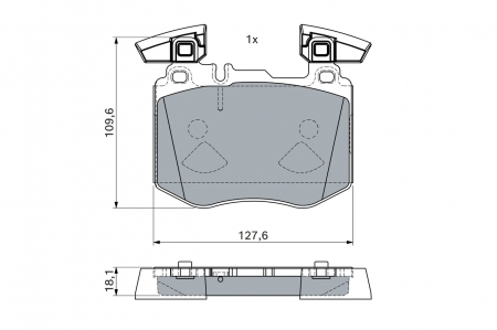 Set placute frana BOSCH 0986460102 [1]