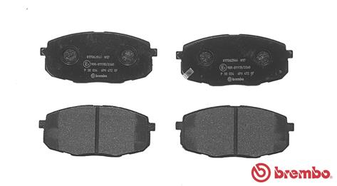 Placute frana - Placute frana BREMBO P30034