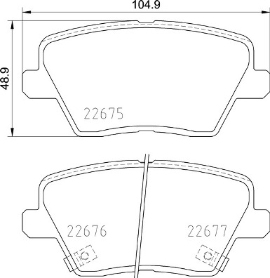 Placute frana - Placute frana BREMBO P30109
