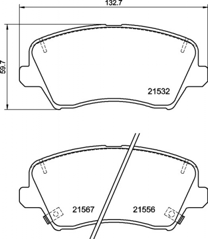 Placute frana BREMBO P30123 [1]