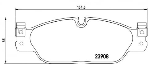 Piese auto - Placute frana BREMBO P36021