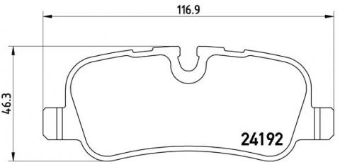 Piese auto - Placute frana BREMBO P44013
