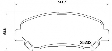 Piese auto - Placute frana BREMBO P79028