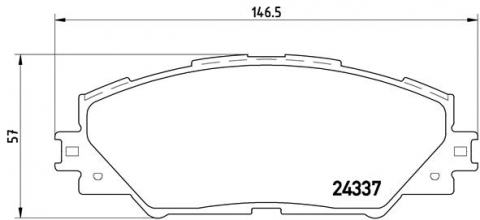 Placute frana - Placute frana BREMBO P83071