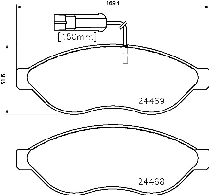 Piese auto - Placute frana BREMBO P23143