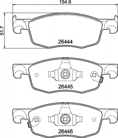 Placute frana BREMBO P83185 [1]