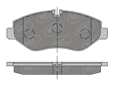 FRANARE - Set placute frana fata SCT - MANNOL SP407PR