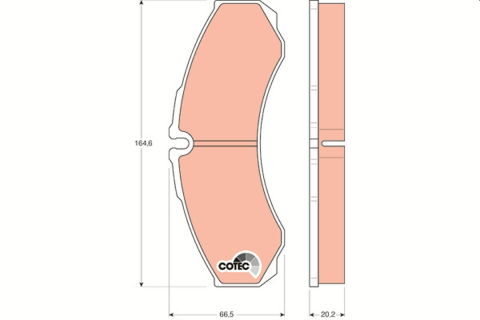 Set placute frana fata/spate TRW GDB1345 [1]