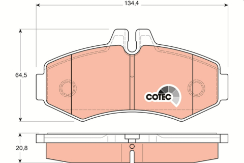 Set placute frana fata TRW GDB1373 [1]