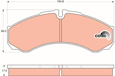 Set placute frana fata TRW GDB1534 [1]