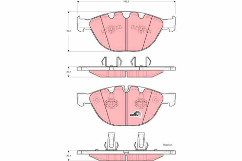 Set placute frana fata TRW GDB1558 [1]