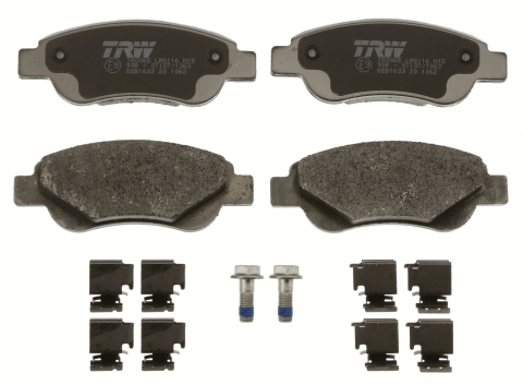 Placute frana - Set placute frana fata TRW GDB1633