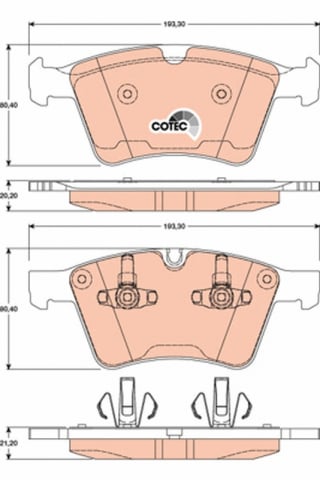 Set placute frana fata TRW GDB1797 [1]