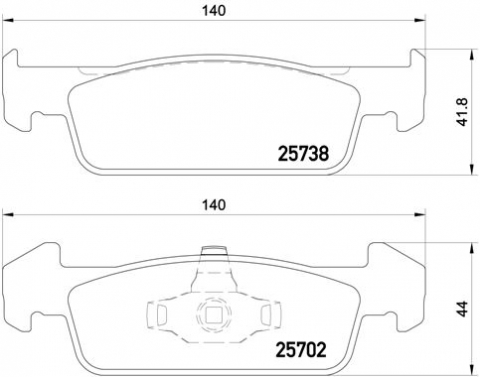 Piese auto - Placute frana BREMBO P68060