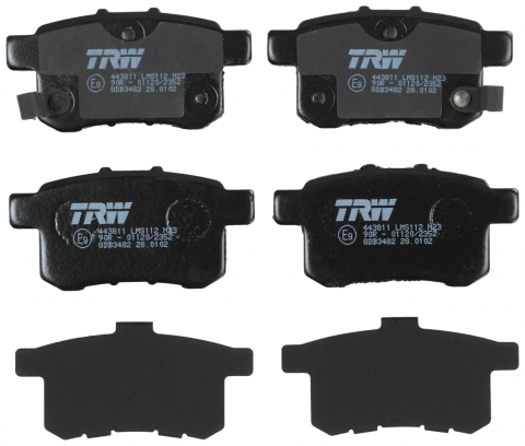 Placute frana - Set placute frana spate TRW GDB3482