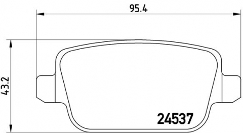 Placute frana BREMBO P44017 [1]