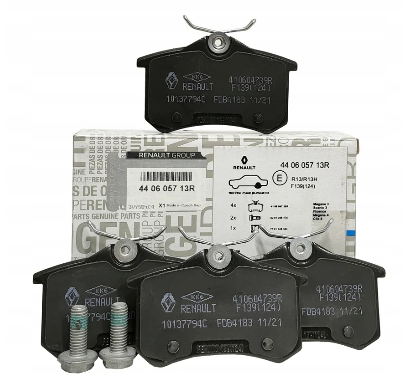 Placute frana - Set placute frana spate OE RENAULT 440605713R