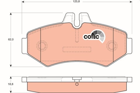 Set placute frana spate TRW GDB1399 [1]