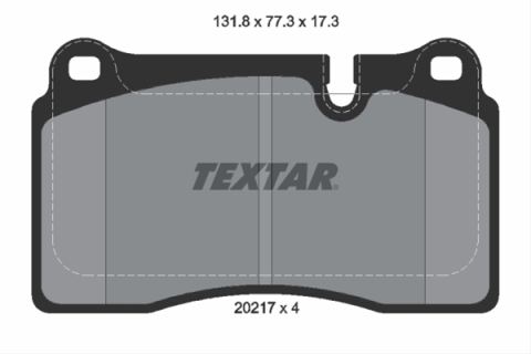 Placute frana - Set placute frana TEXTAR 2021701