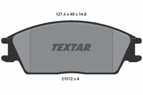 Placute frana - Set placute frana TEXTAR 2101204
